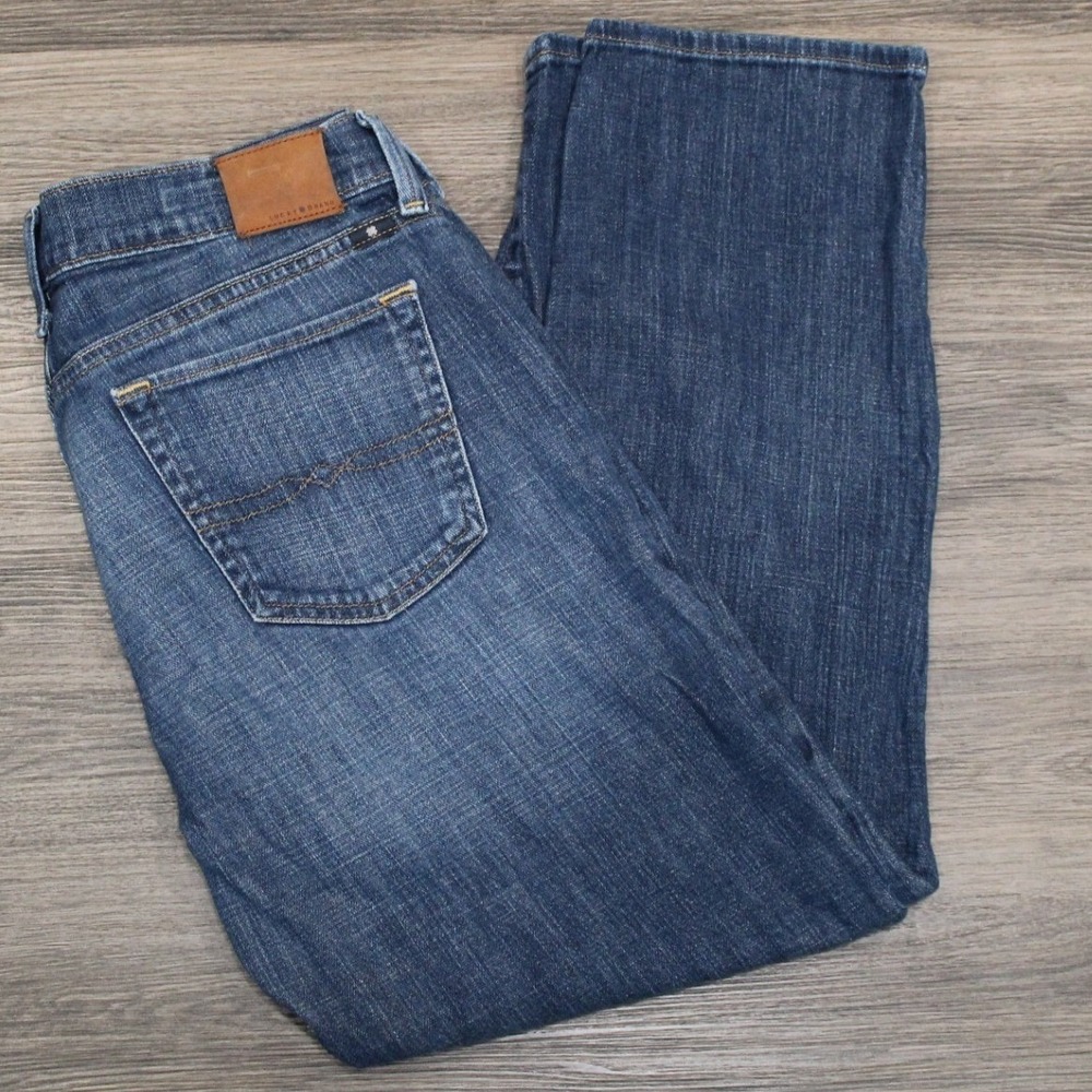 Lucky Brand Sweet Crop Jeans Size 8/29 Handcrafted Los Angeles California